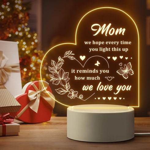 1st anniversary Gift for Women - Acrylic Night Light